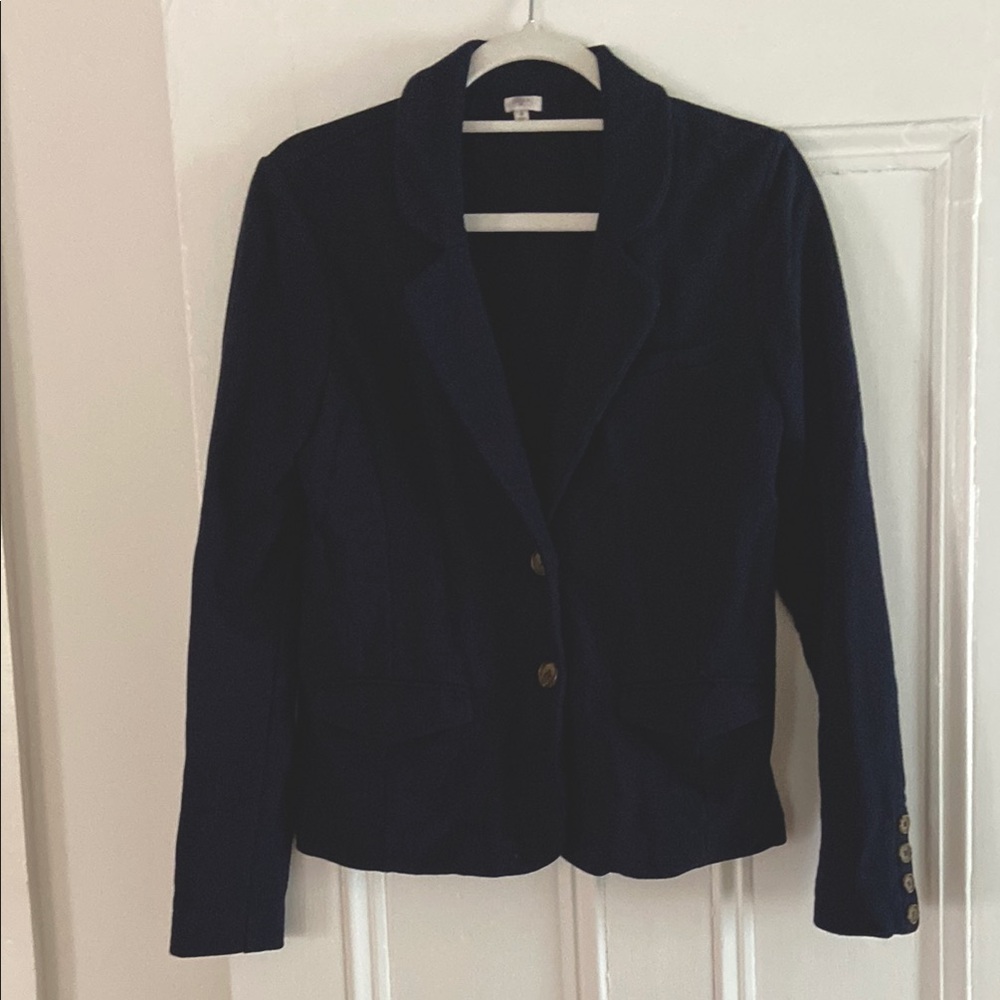 J. Crew Blue Blazer Unstructured Suit Jacket